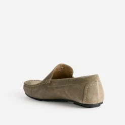 Mocassin Taupe En Cuir Velours -Caprices Chaussures Boutique WWWERM 10272580072 3