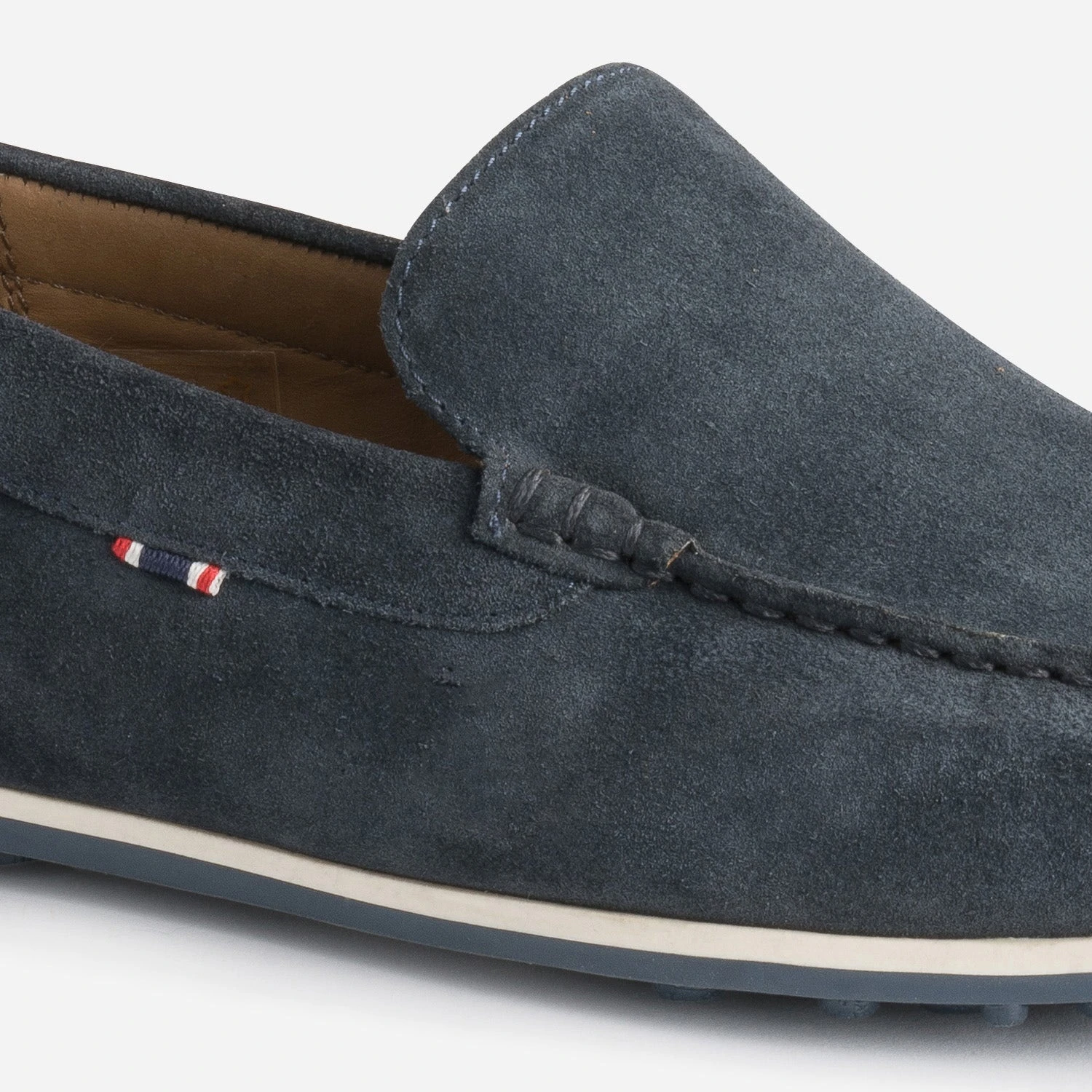 Mocassin Marine En Cuir Velours 9 Mocassin Marine En Cuir Velours – Image 7