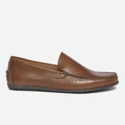 Mocassin Marron En Cuir