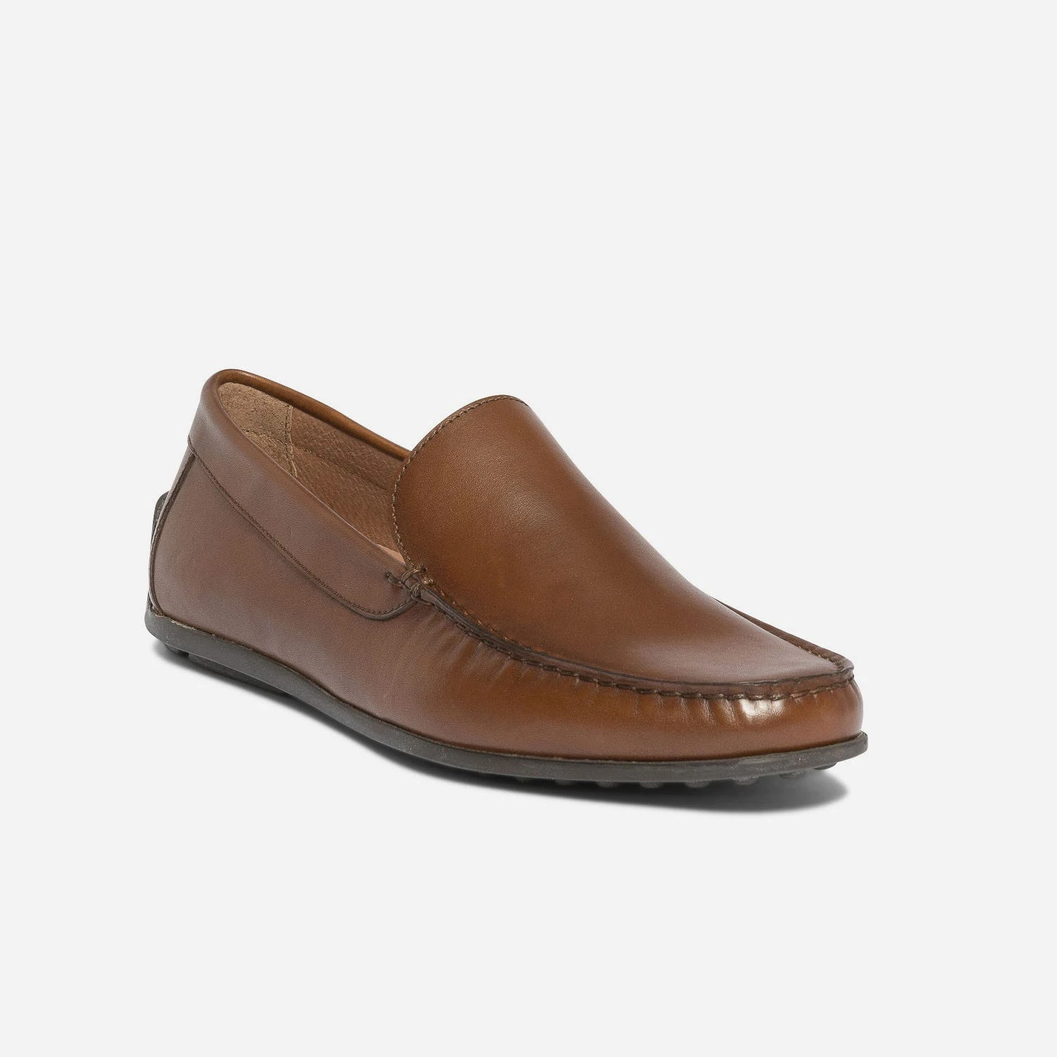 Mocassin Marron En Cuir 5 Mocassin Marron En Cuir – Image 3