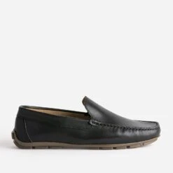 Mocassin Noir éco-conçu En Cuir