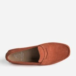 Mocassin Rouge Orangé éco-conçu En Cuir Velours -Caprices Chaussures Boutique WWWERM 10272580135 4