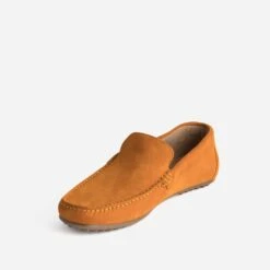 Mocassin Orange éco-conçu En Cuir Velours -Caprices Chaussures Boutique WWWERM 10272580136 2