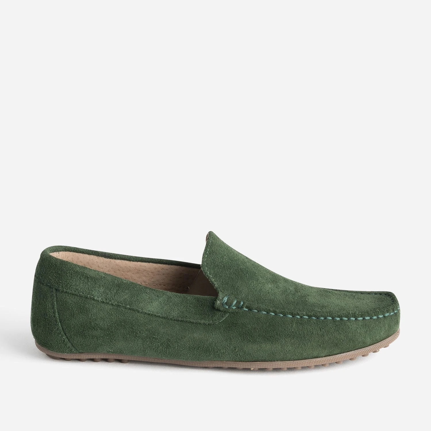 Mocassin Vert éco-conçu En Cuir Velours 3 Mocassin Vert éco-conçu En Cuir Velours