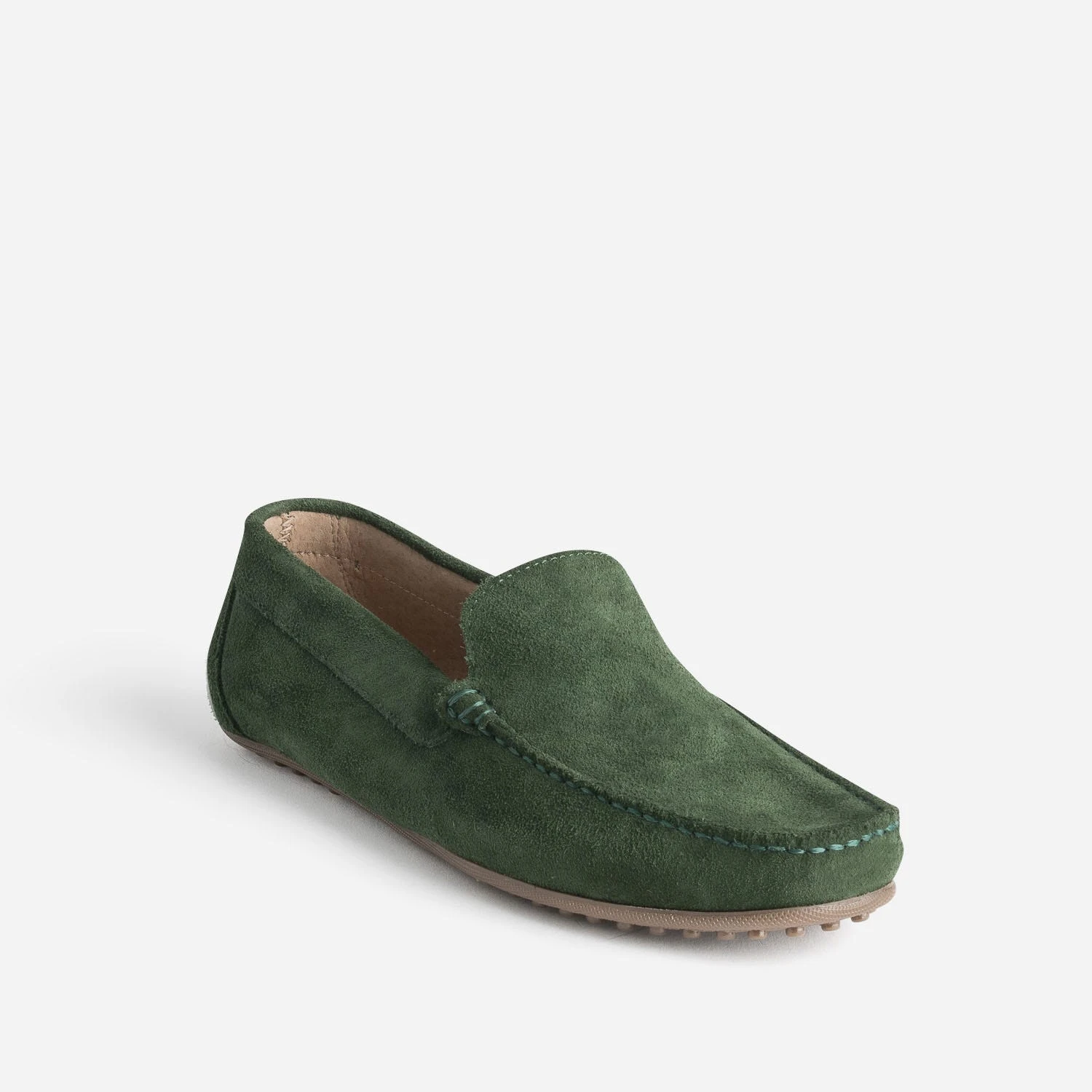 Mocassin Vert éco-conçu En Cuir Velours 4 Mocassin Vert éco-conçu En Cuir Velours – Image 2