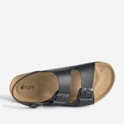 Sandale Anatomique Noire En Cuir -Caprices Chaussures Boutique WWWERM 10272690004 4