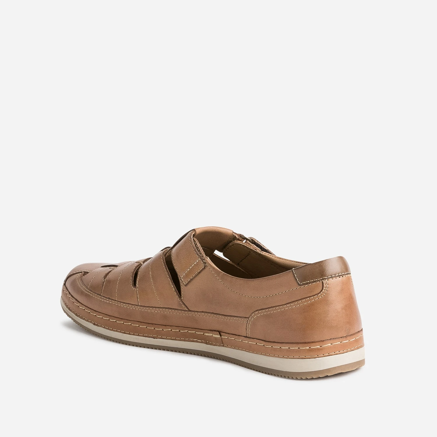 Sandale Fermée Marron En Cuir 6 Sandale Fermée Marron En Cuir – Image 4