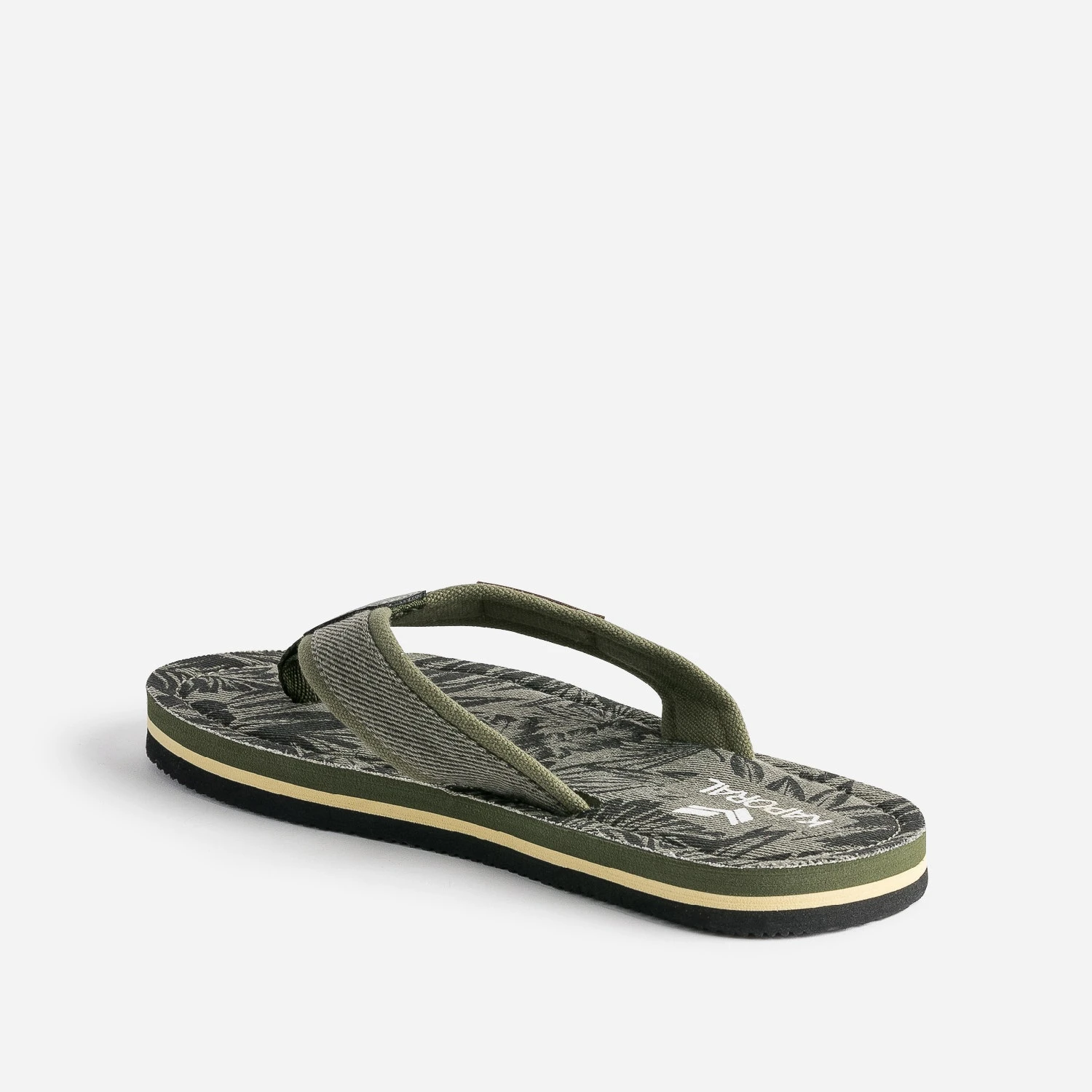 Tong KAPORAL Kaki à Semelle Imprimée 6 Tong KAPORAL Kaki à Semelle Imprimée – Image 4