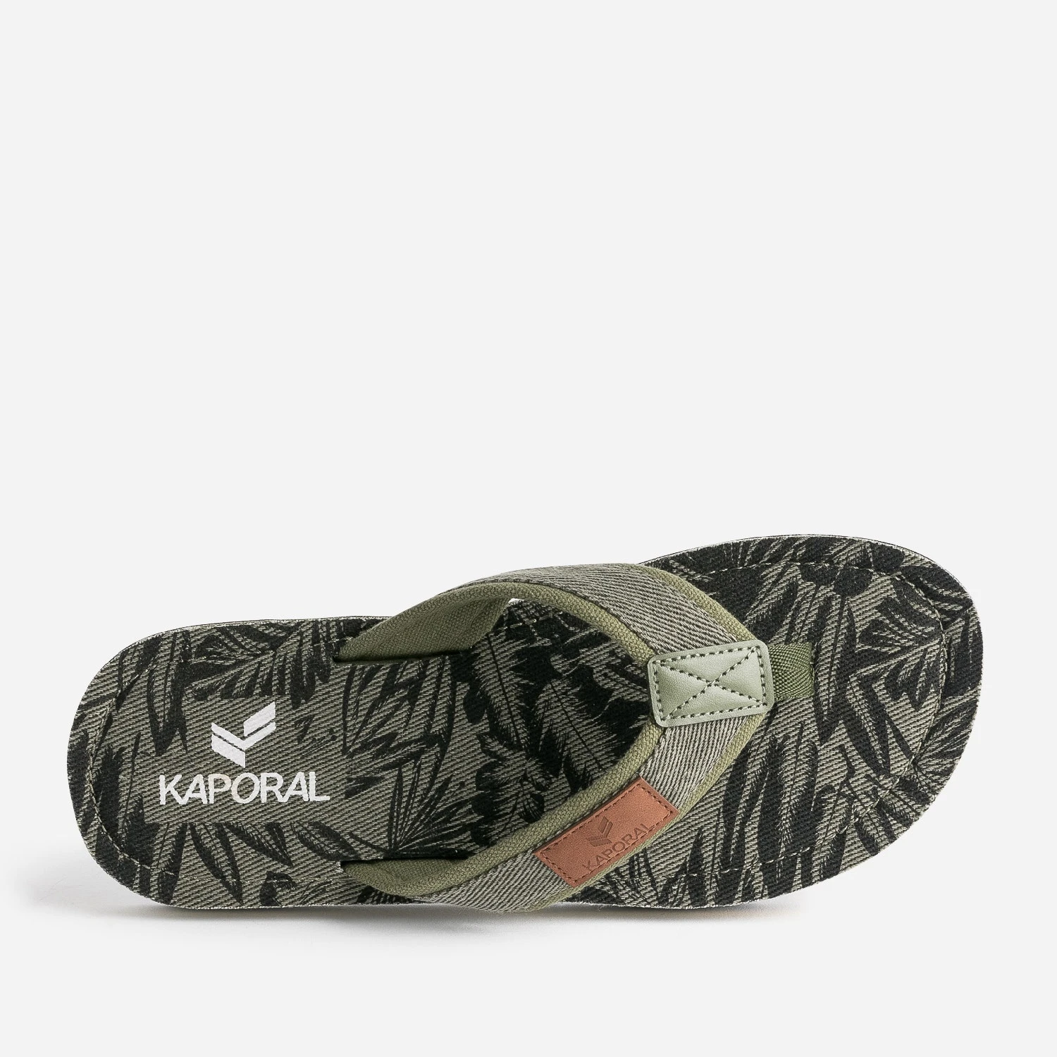 Tong KAPORAL Kaki à Semelle Imprimée 7 Tong KAPORAL Kaki à Semelle Imprimée – Image 5