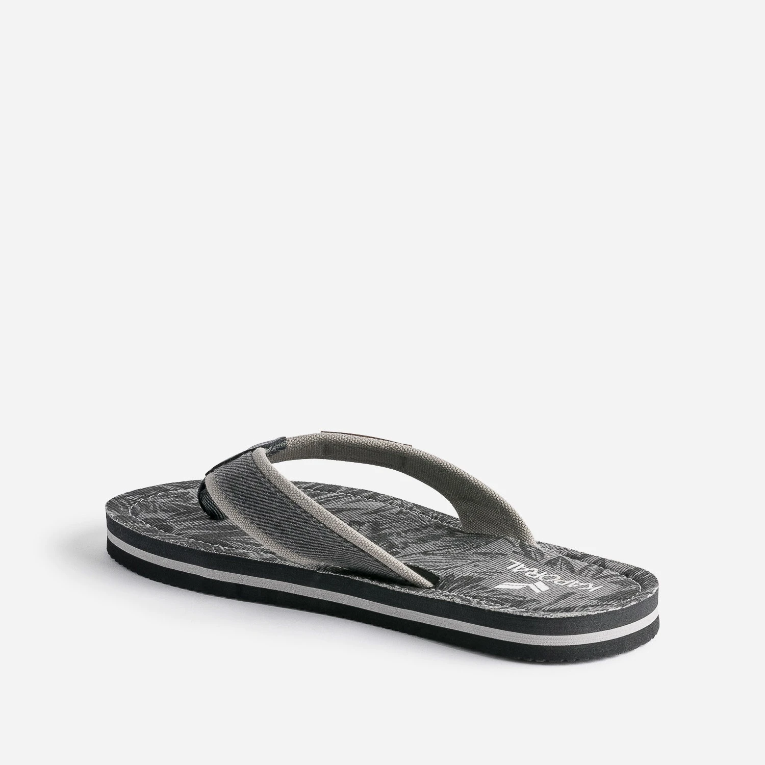 Tong KAPORAL Noire à Semelle Imprimée 6 Tong KAPORAL Noire à Semelle Imprimée – Image 4