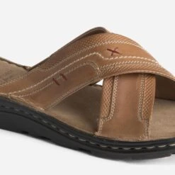 Mule Camel éco-conçue à Brides Croisées -Caprices Chaussures Boutique WWWERM 10272780025 5