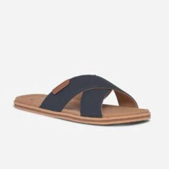 Mule Marine Embossée -Caprices Chaussures Boutique WWWERM 10272780126 1