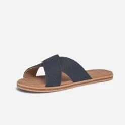 Mule Marine Embossée -Caprices Chaussures Boutique WWWERM 10272780126 2