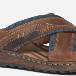 Mule Marron Et Marine Bi Matière -Caprices Chaussures Boutique WWWERM 10272780129 4