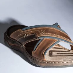 Mule Marron Et Marine Bi Matière -Caprices Chaussures Boutique WWWERM 10272780129 6