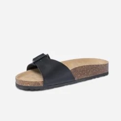 Mule Anatomique Noire En Cuir -Caprices Chaussures Boutique WWWERM 10272780158 2