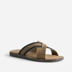 Mule Marron éco-conçue En Cuir Et Denim -Caprices Chaussures Boutique WWWERM 10272780162 1