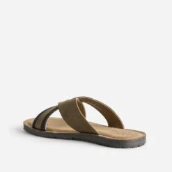 Mule Marron éco-conçue En Cuir Et Denim -Caprices Chaussures Boutique WWWERM 10272780162 3