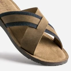 Mule Marron éco-conçue En Cuir Et Denim -Caprices Chaussures Boutique WWWERM 10272780162 5