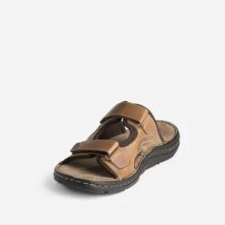 Mule Camel éco-conçue En Cuir à Scratchs -Caprices Chaussures Boutique WWWERM 10272780163 2