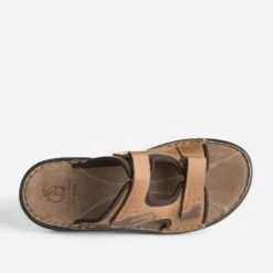 Mule Camel éco-conçue En Cuir à Scratchs -Caprices Chaussures Boutique WWWERM 10272780163 4