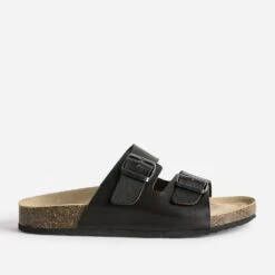 Mule Anatomique Marron En Cuir