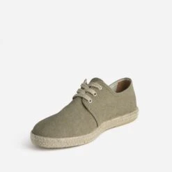 Espadrille Kaki En Toile à Lacet 10 Espadrille Kaki En Toile à Lacet -Caprices Chaussures Boutique WWWERM 10278500003 2