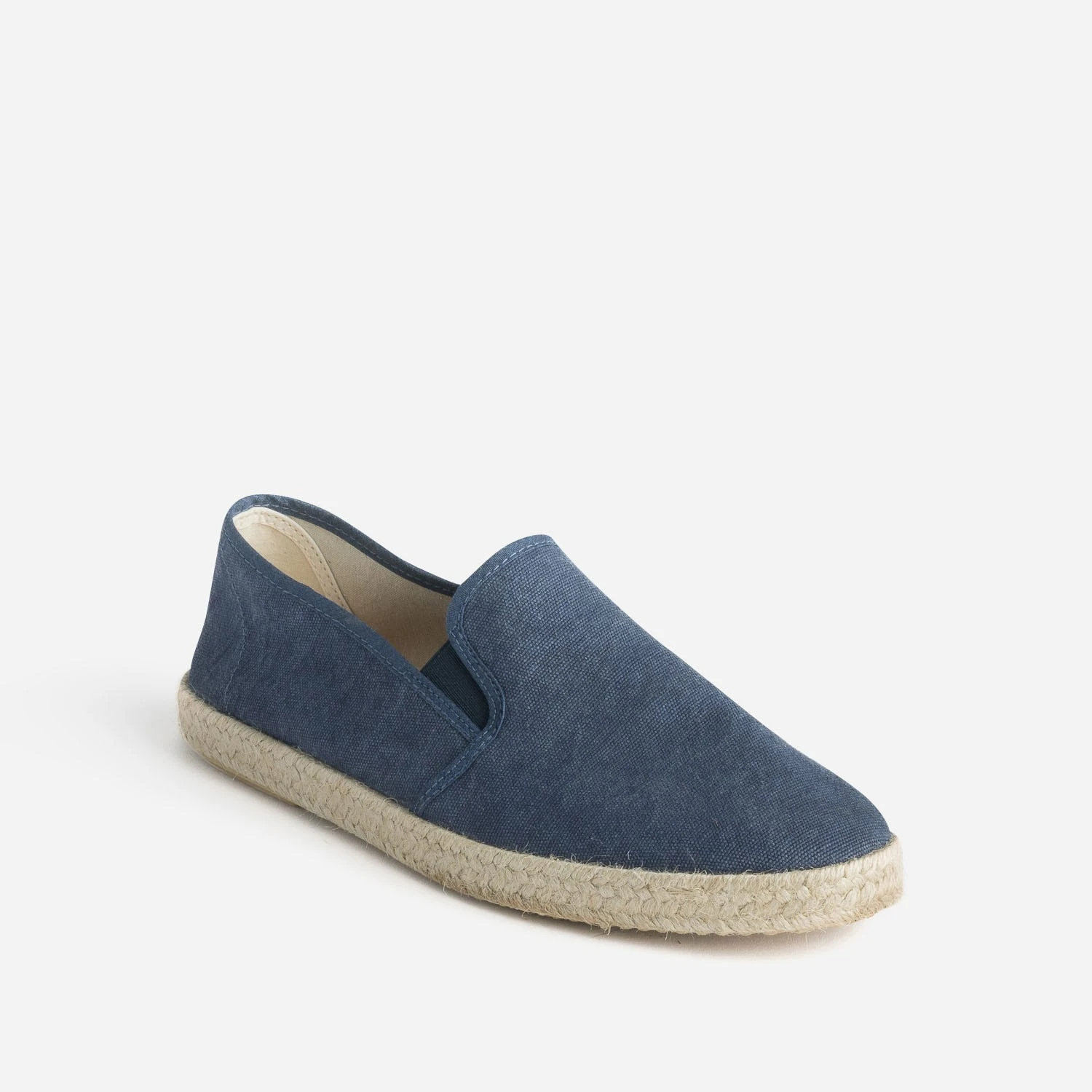 Slip-on Marine En Toile Sur Semelle Corde 4 Slip-on Marine En Toile Sur Semelle Corde – Image 2