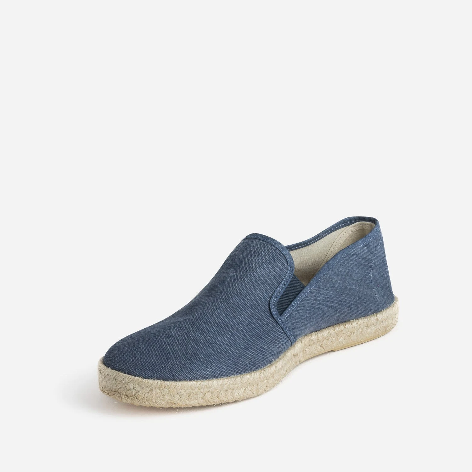 Slip-on Marine En Toile Sur Semelle Corde 5 Slip-on Marine En Toile Sur Semelle Corde – Image 3
