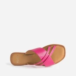 Mule TEXTO Rose En Cuir à Brides Fantaisie -Caprices Chaussures Boutique WWWERM 10382780006 4