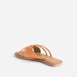 Mule TEXTO Orange En Cuir à Brides Fantaisie -Caprices Chaussures Boutique WWWERM 10382780007 3