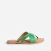 Mule TEXTO Verte En Cuir à Brides Fantaisie -Caprices Chaussures Boutique WWWERM 10382780008 0
