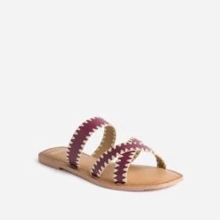 Mule TEXTO Prune En Cuir -Caprices Chaussures Boutique WWWERM 10382780011 1