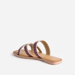 Mule TEXTO Prune En Cuir -Caprices Chaussures Boutique WWWERM 10382780011 3