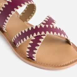 Mule TEXTO Prune En Cuir -Caprices Chaussures Boutique WWWERM 10382780011 5