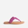 Mule-tong TEXTO Rose En Macramé -Caprices Chaussures Boutique WWWERM 10382780013 0