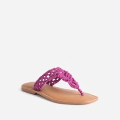 Mule-tong TEXTO Rose En Macramé -Caprices Chaussures Boutique WWWERM 10382780013 1