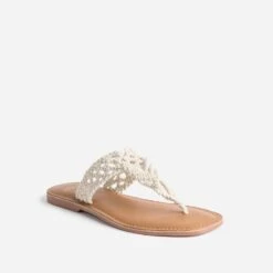 Mule-tong TEXTO Beige En Macramé 9 Mule-tong TEXTO Beige En Macramé -Caprices Chaussures Boutique WWWERM 10382780014 1