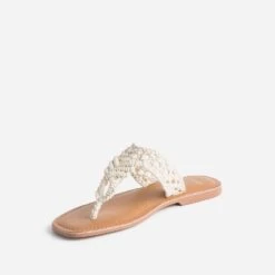 Mule-tong TEXTO Beige En Macramé 10 Mule-tong TEXTO Beige En Macramé -Caprices Chaussures Boutique WWWERM 10382780014 2