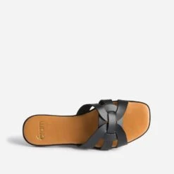 Mule Noire En Cuir -Caprices Chaussures Boutique WWWERM 10382780022 4