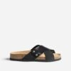 Mule Anatomique Noire En Cuir Velours 1 Mule Anatomique Noire En Cuir Velours -Caprices Chaussures Boutique WWWERM 10382780050 0
