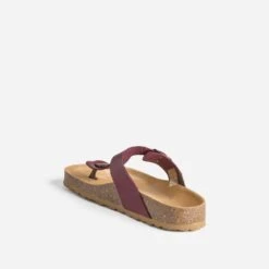 Tong Anatomique Prune En Cuir -Caprices Chaussures Boutique WWWERM 10382780054 3