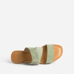 Mule Kaki En Cuir Velours 13 Mule Kaki En Cuir Velours -Caprices Chaussures Boutique WWWERM 10382780057 4