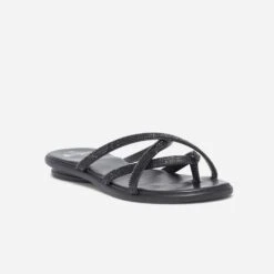 Mule-tong Noire à Strass -Caprices Chaussures Boutique WWWERM 10382780552 1