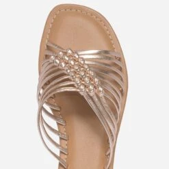 Mule Dorée En Cuir éco-conçu -Caprices Chaussures Boutique WWWERM 10382780608 4