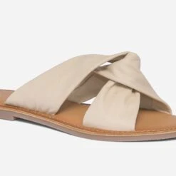 Mule TEXTO Beige En Cuir à Brides Souples Croisées 11 Mule TEXTO Beige En Cuir à Brides Souples Croisées -Caprices Chaussures Boutique WWWERM 10382780619 4