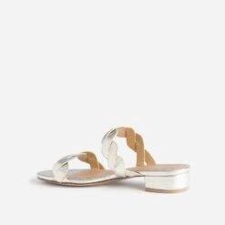 Mule Dorée à Brides Entrelacées -Caprices Chaussures Boutique WWWERM 10382780652 3