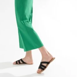 Mule Noire En Textile Tressé -Caprices Chaussures Boutique WWWERM 10382780653 10