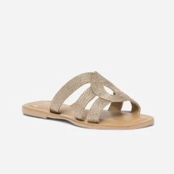 Mule Bronze En Textile Tressé -Caprices Chaussures Boutique WWWERM 10382780654 1