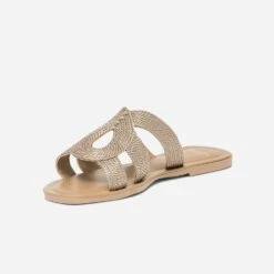 Mule Bronze En Textile Tressé -Caprices Chaussures Boutique WWWERM 10382780654 2